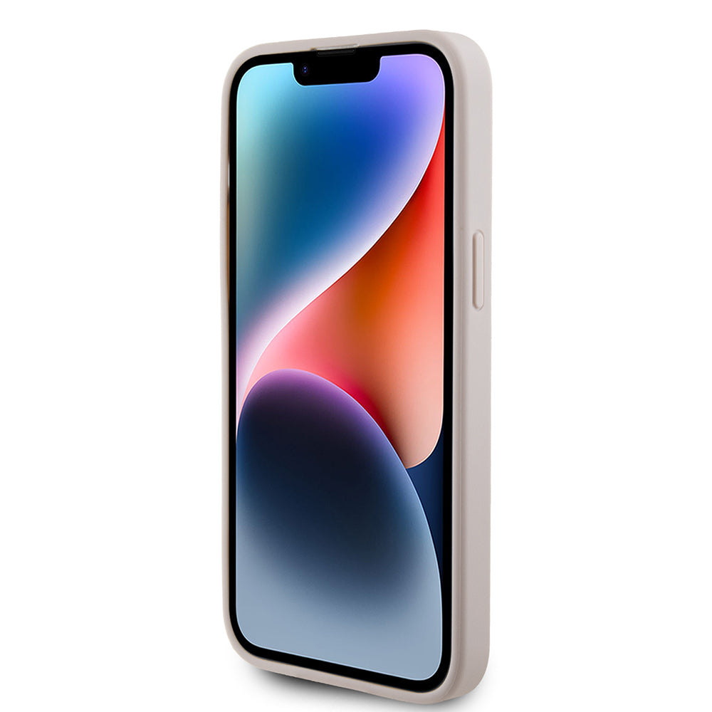 Kotelo Apple iPhone 15 Pro Max:lle, Guess, 4G Metal Gold Logo, Pinkki