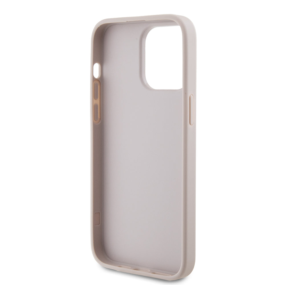 Kotelo Apple iPhone 15 Pro Max:lle, Guess, 4G Metal Gold Logo, Pinkki