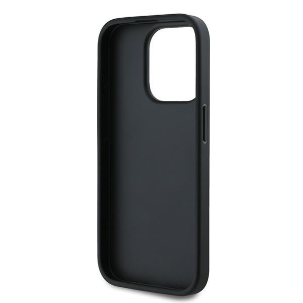 Kotelo Apple iPhone 15 Pro Max:lle, Karl Lagerfeld, Diagonal Quilted Script, Musta