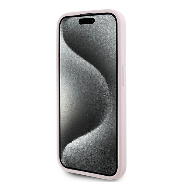 Kotelo Apple iPhone 15 Pro Max:lle, Karl Lagerfeld, Diagonal Quilted Script, Pinkki