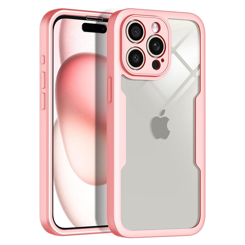 Kuori Apple iPhone 15 Pro Maxille, Techsuit, ColorVerse 360, Vaaleanpunainen