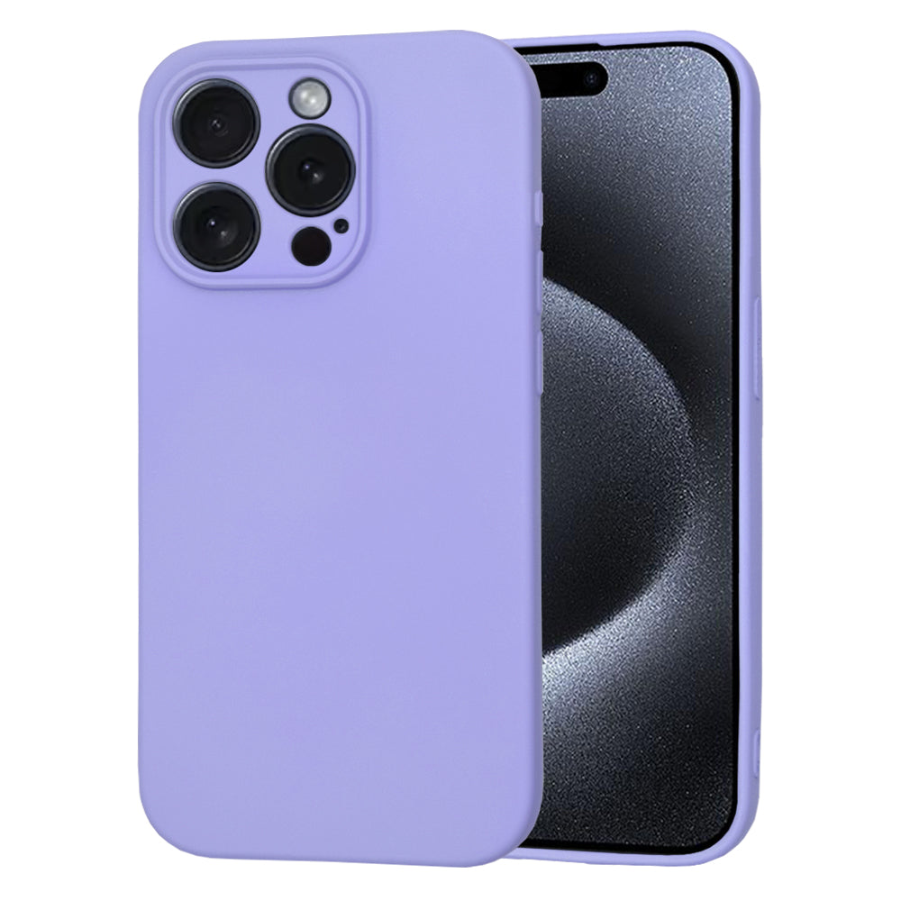 Kotelo Apple iPhone 15 Prolle, Techsuit, SoftFlex, Vaaleanvioletti