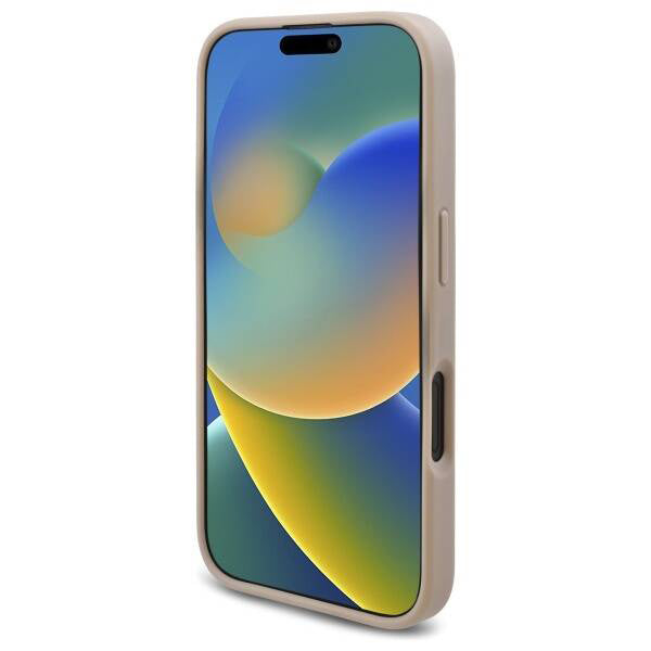 Suojakotelo Apple iPhone 16:lle, Guess, 4G Triangle Logo, Valkoinen