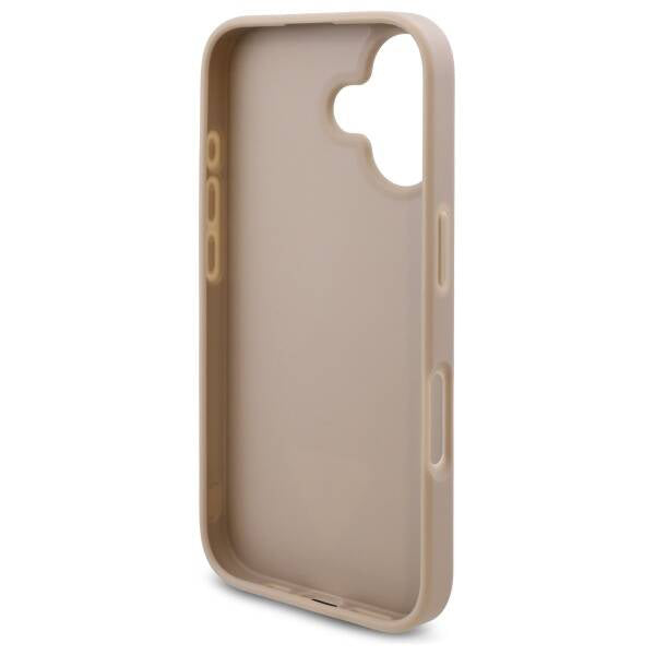 Suojakotelo Apple iPhone 16:lle, Guess, 4G Triangle Logo, Valkoinen