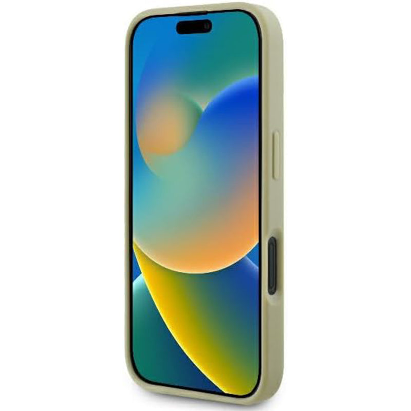 Suojakotelo Apple iPhone 16:lle, Guess, Fixed Glitter Big 4G, Kultainen