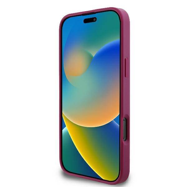 Suojakotelo Apple iPhone 16:lle, Guess, Fixed Glitter Big 4G, Violetti