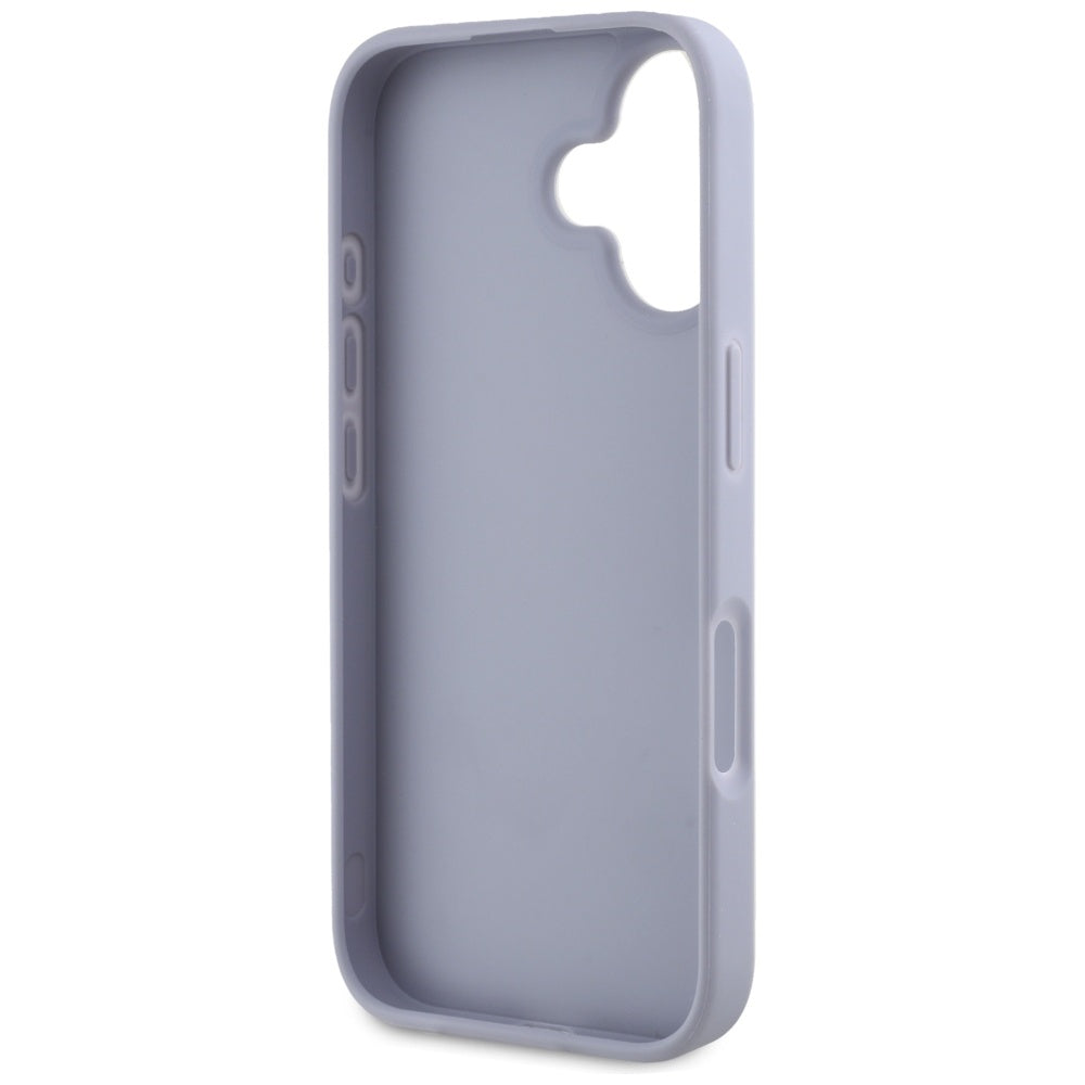 Suojakotelo Apple iPhone 16:lle, Guess, Hot Stamp 4G Pattern Triangle Logo, Vaaleanvioletti