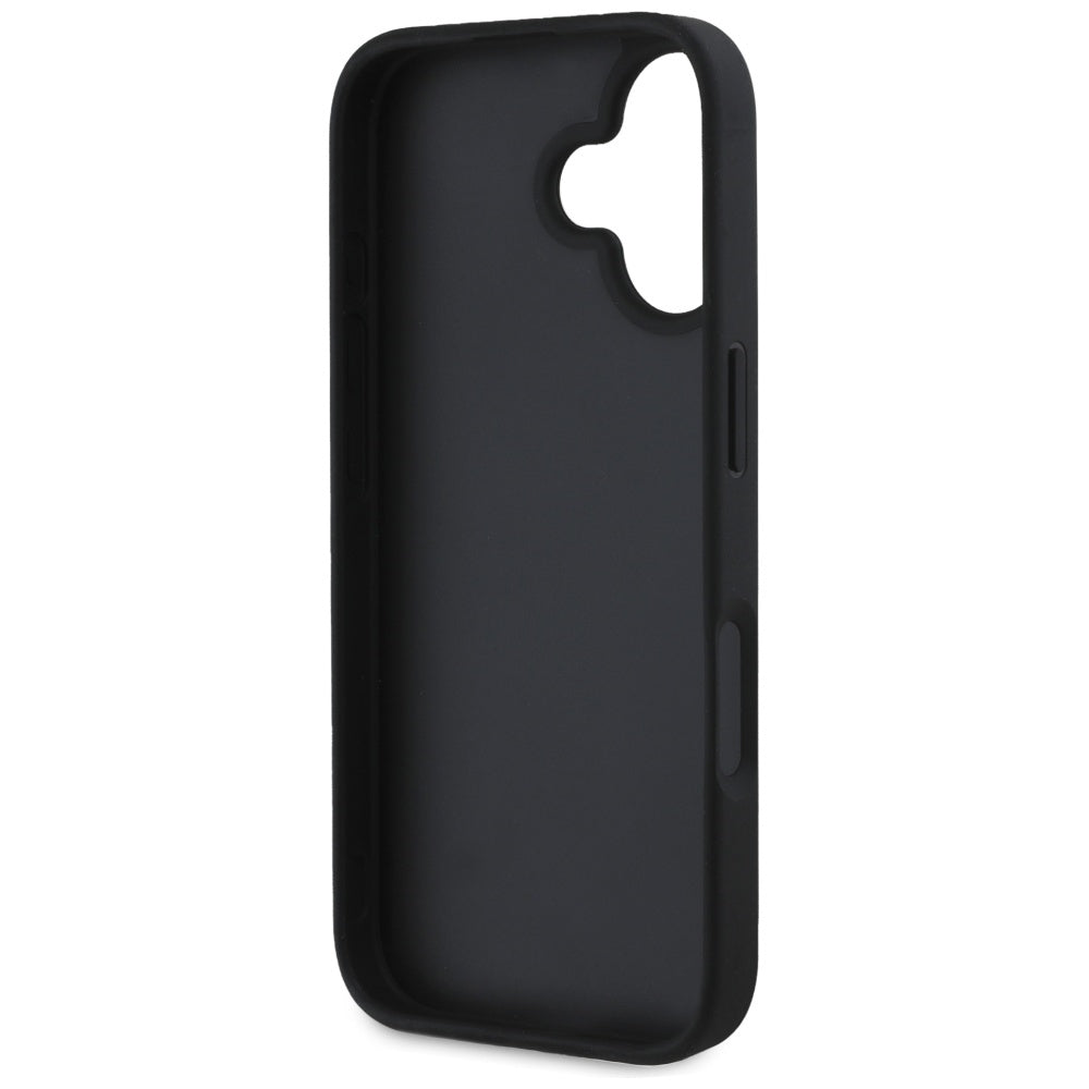 Suojakotelo Apple iPhone 16:lle, Guess, Hot Stamp 4G Pattern Triangle Logo, Musta