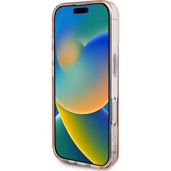 Kotelo Apple iPhone 16:lle, Guess, IML Heart, Pinkki