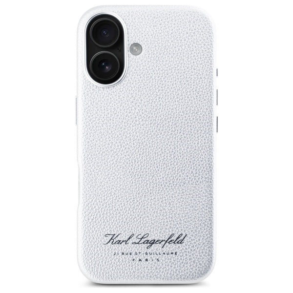 Kotelo Apple iPhone 16:lle, Karl Lagerfeld, RSG, Harmaa