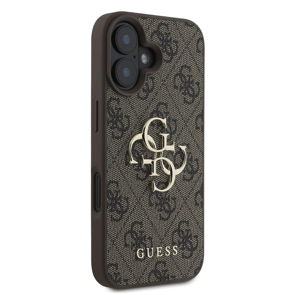 Suojakotelo Apple iPhone 16 Plus, Guess, 4G Big Logo, Ruskea