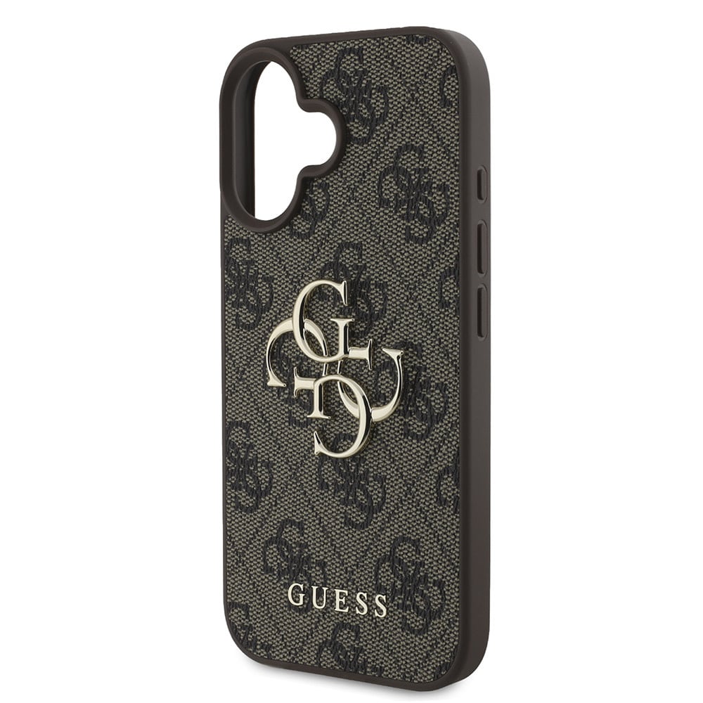 Suojakotelo Apple iPhone 16 Plus, Guess, 4G Big Logo, Ruskea
