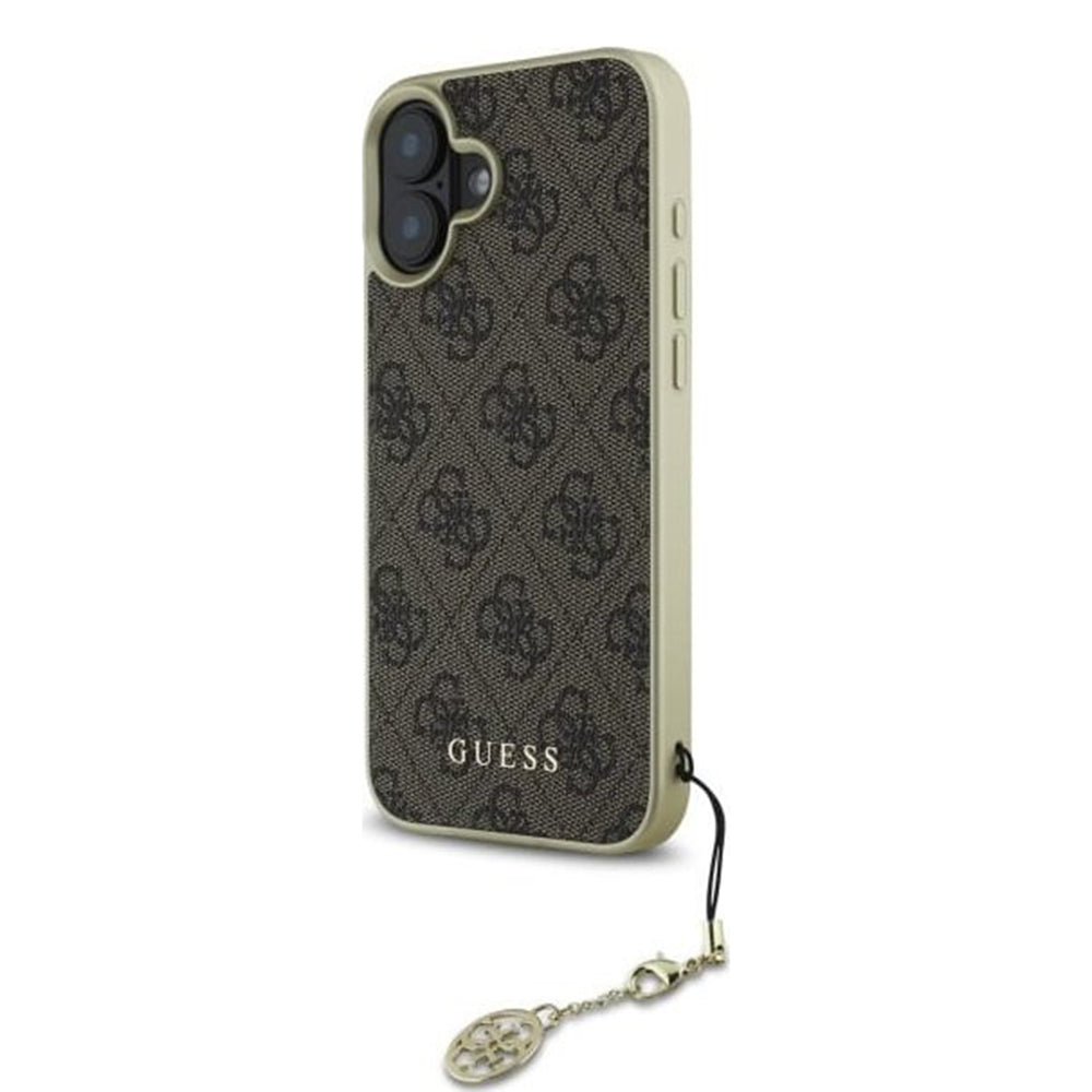 Suojakotelo Apple iPhone 16 Plus, Guess, 4G Charm, Ruskea