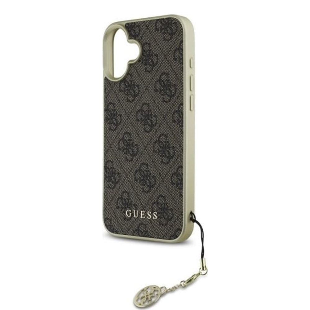 Suojakotelo Apple iPhone 16 Plus, Guess, 4G Charm, Ruskea