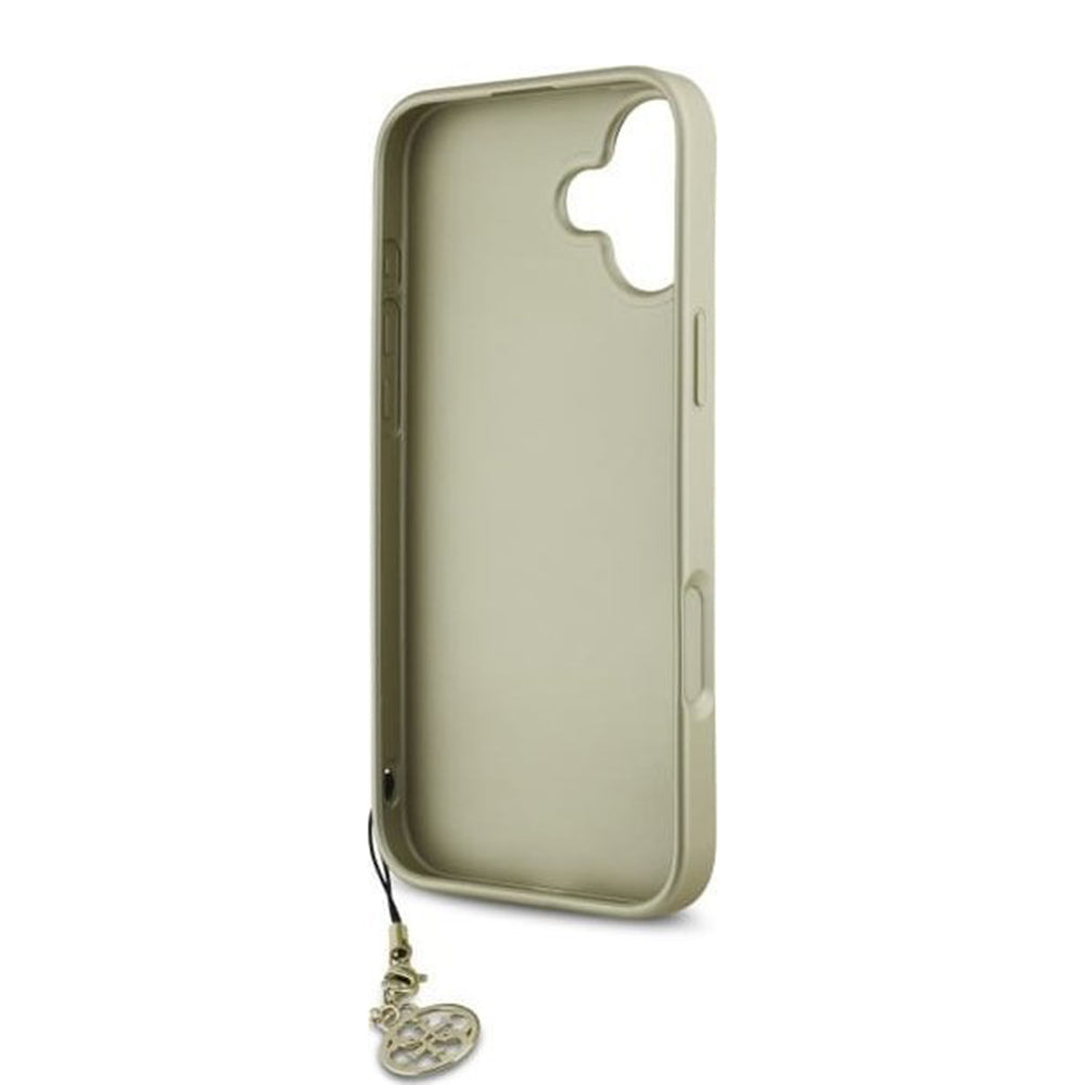 Suojakotelo Apple iPhone 16 Plus, Guess, 4G Charm, Ruskea