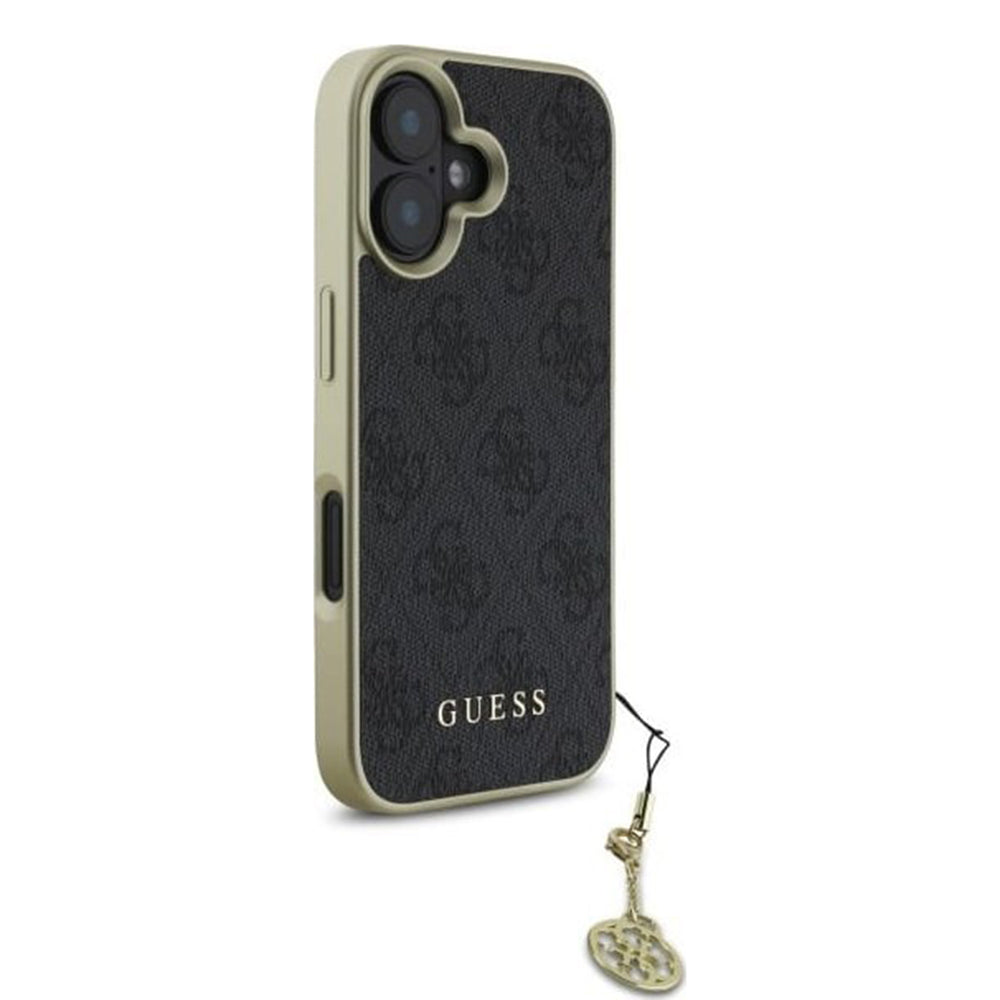 Suojakotelo Apple iPhone 16 Plus, Guess, 4G Charm, Musta