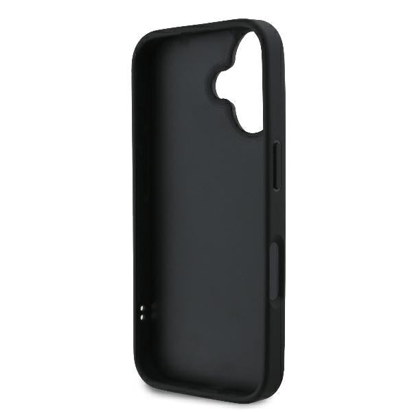 Kotelo Apple iPhone 16 Plus, Karl Lagerfeld, Diagonal Quilted Script, Musta
