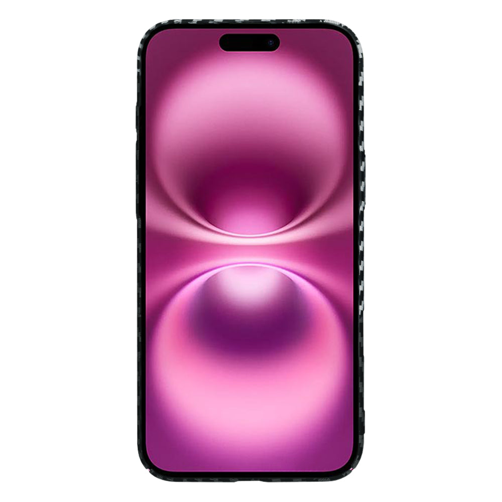 Kuori Apple iPhone 16 Plus:lle, Techsuit, Carbonite FiberShell, Musta Harmaa