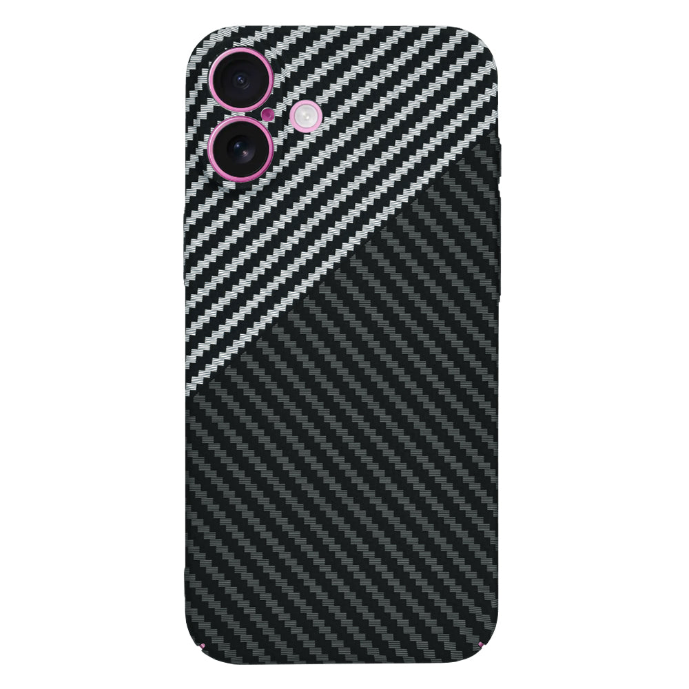 Kuori Apple iPhone 16 Plus:lle, Techsuit, Carbonite FiberShell, Musta Harmaa