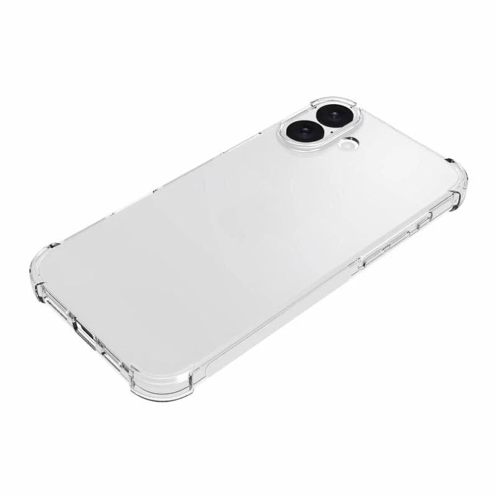 Kuori Apple iPhone 16 Plus:lle, Techsuit, Iskunkestävä Kirkas (Iso Linssin Reikä), Läpinäkyvä
