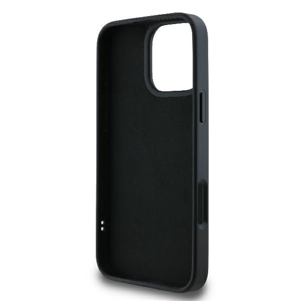 Kotelo Apple iPhone 16 Prolle, Karl Lagerfeld, 3D Rubber Signature, Musta