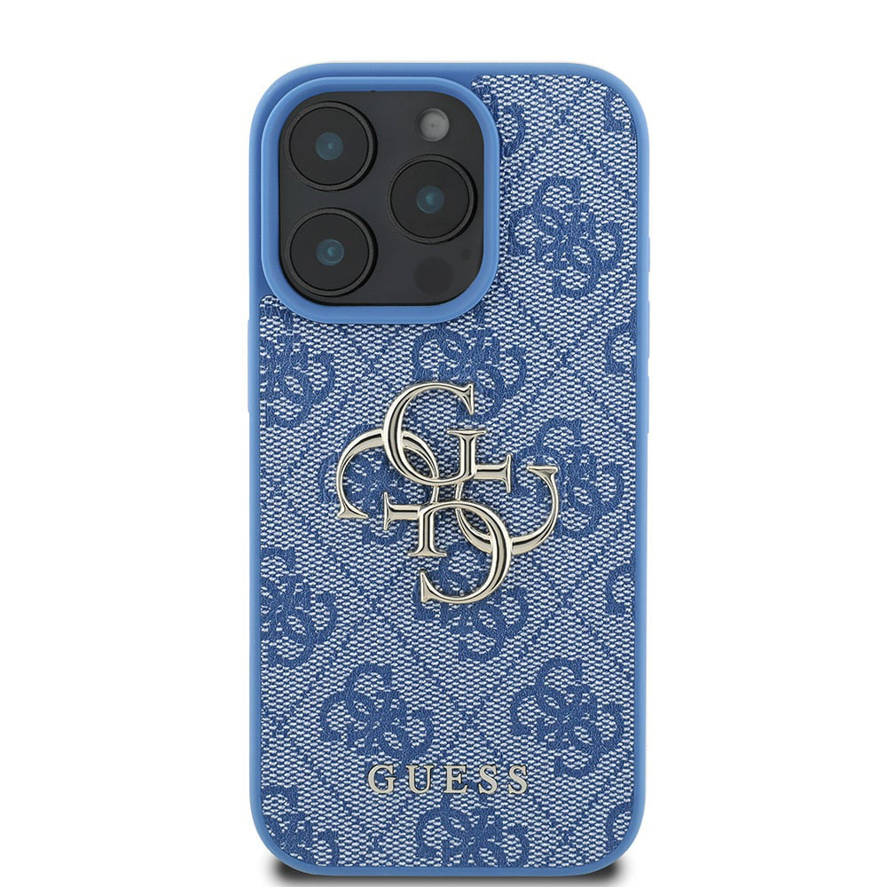 Kotelo Apple iPhone 16 Pro Maxille, Guess, 4G Big Logo, Sininen