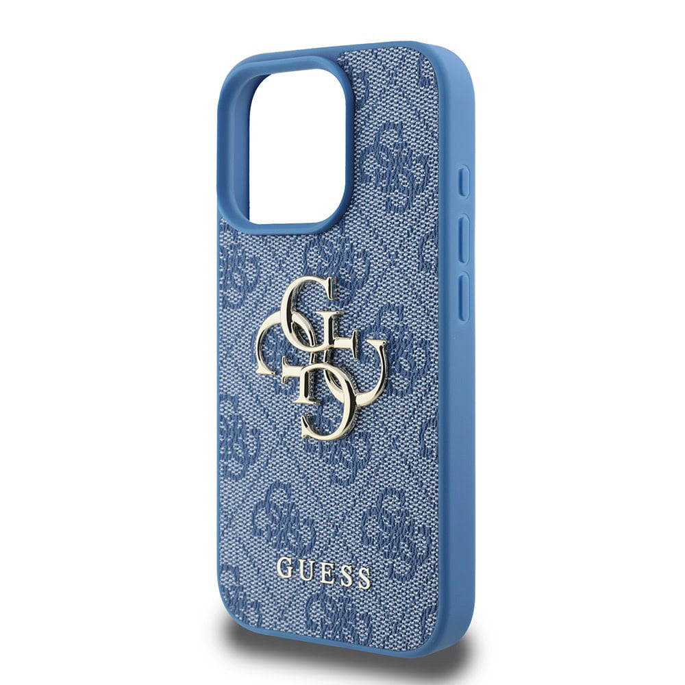 Kotelo Apple iPhone 16 Pro Maxille, Guess, 4G Big Logo, Sininen