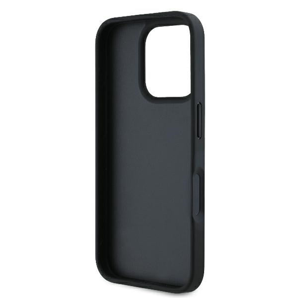 Suojakotelo Apple iPhone 16 Pro Max, Karl Lagerfeld, Cardslots Monogram, Musta