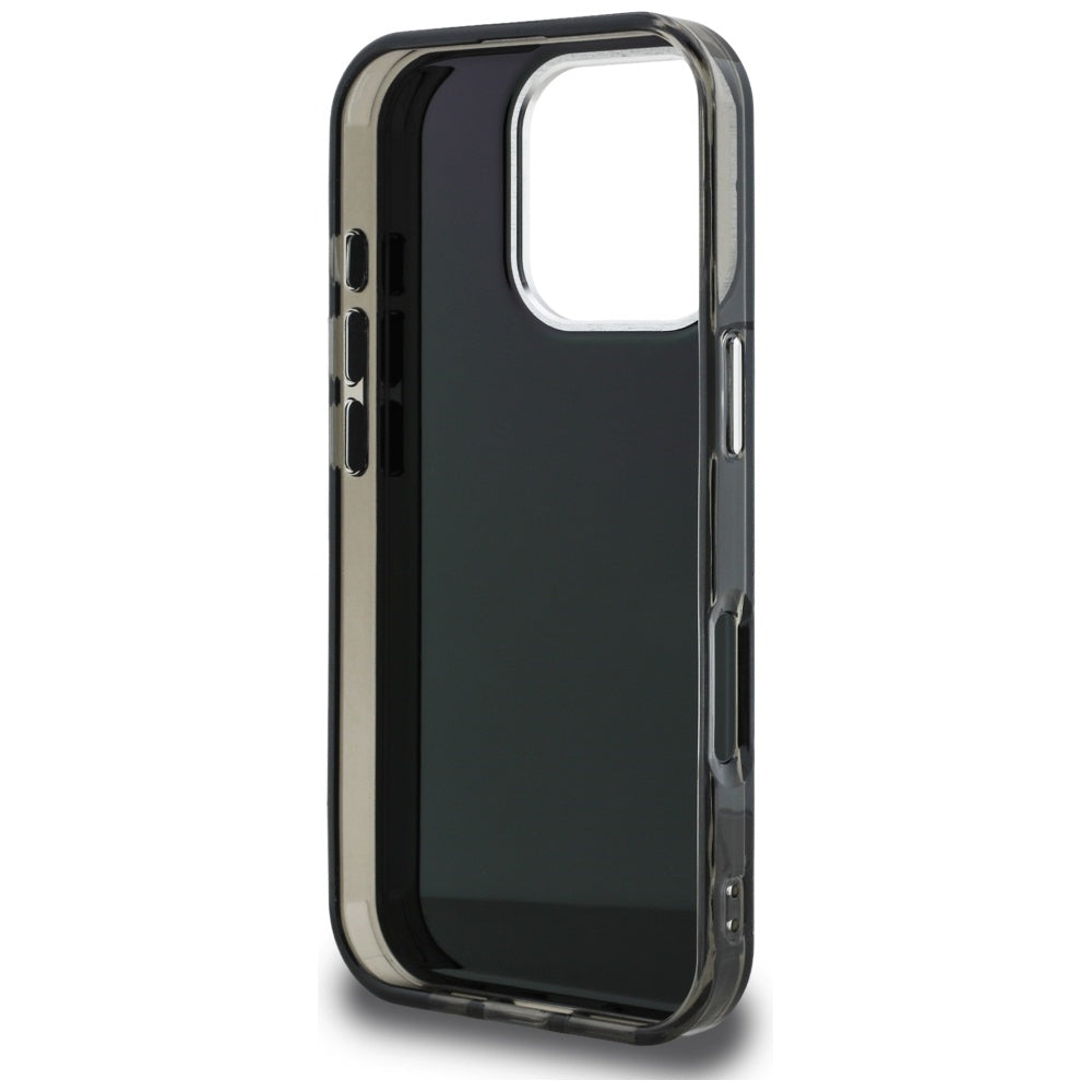 Kotelo Apple iPhone 16 Pro Max:lle, Karl Lagerfeld, IML Aquarelle Logo Choupette, Musta
