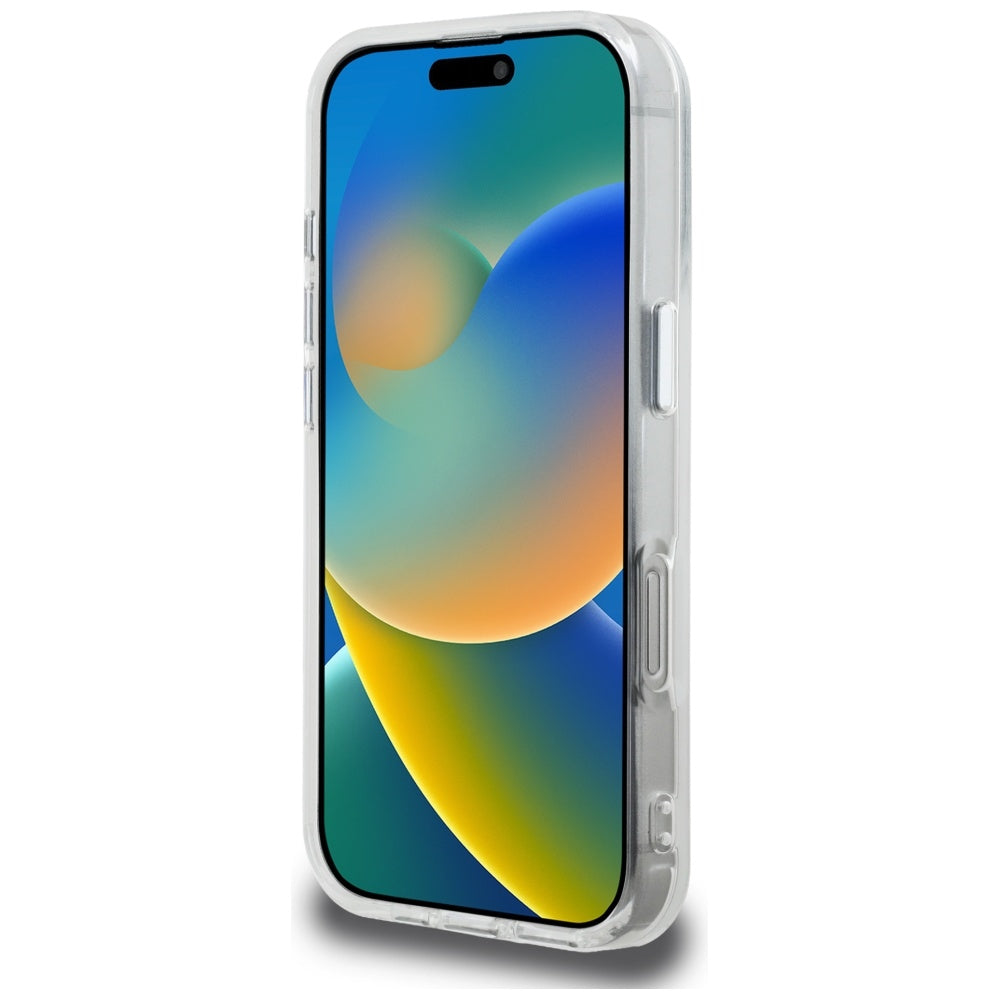 Kotelo Apple iPhone 16 Pro Max:lle, Karl Lagerfeld, IML Aquarelle Logo Karl & Choupette, Valkoinen