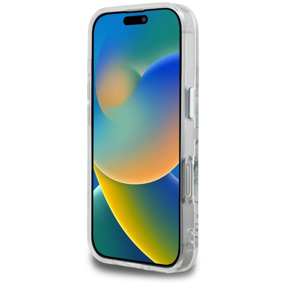 Kotelo Apple iPhone 16 Pro Max:lle, Karl Lagerfeld, IML Sketched Graphic Logo, Läpinäkyvä