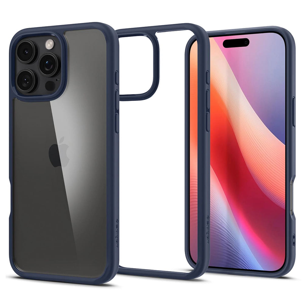 Kotelo Apple iPhone 16 Pro Max:lle, Spigen, Ultra Hybrid, Tummansininen