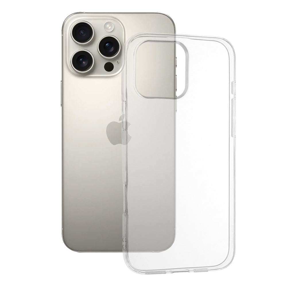 Kotelo Apple iPhone 16 Pro Max:lle, Techsuit, Clear (Big Lens Hole), Läpinäkyvä