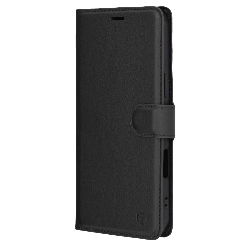 Kotelo Apple iPhone 16 Pro Max:lle, Techsuit, Leather Folio, Musta