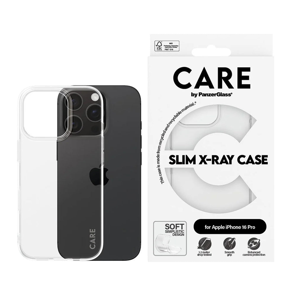Suojakotelo Apple iPhone 16 Prolle, PanzerGlass, Muodikas, Läpinäkyvä