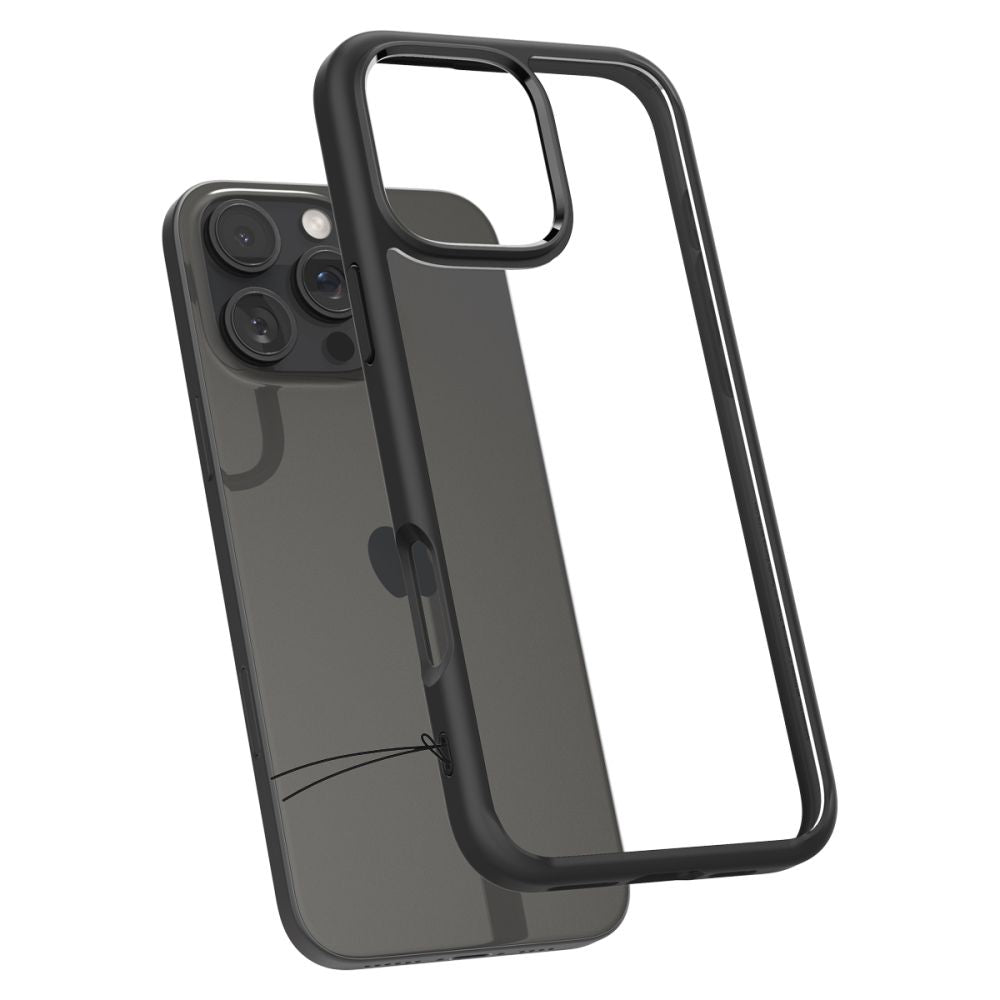 Kuori Apple iPhone 16 Pro:lle, Spigen, Ultra Hybrid, Matta Musta ACS08125