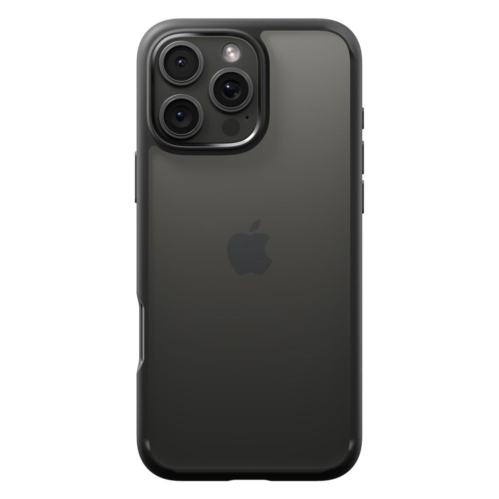 Kuori Apple iPhone 16 Pro:lle, Spigen, Ultra Hybrid, Matta Musta ACS08125