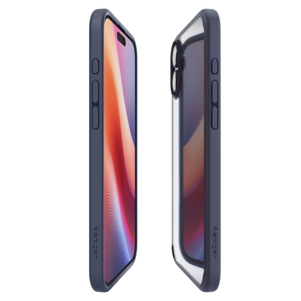 Kotelo Apple iPhone 16:lle, Spigen, Ultra Hybrid, Tummansininen
