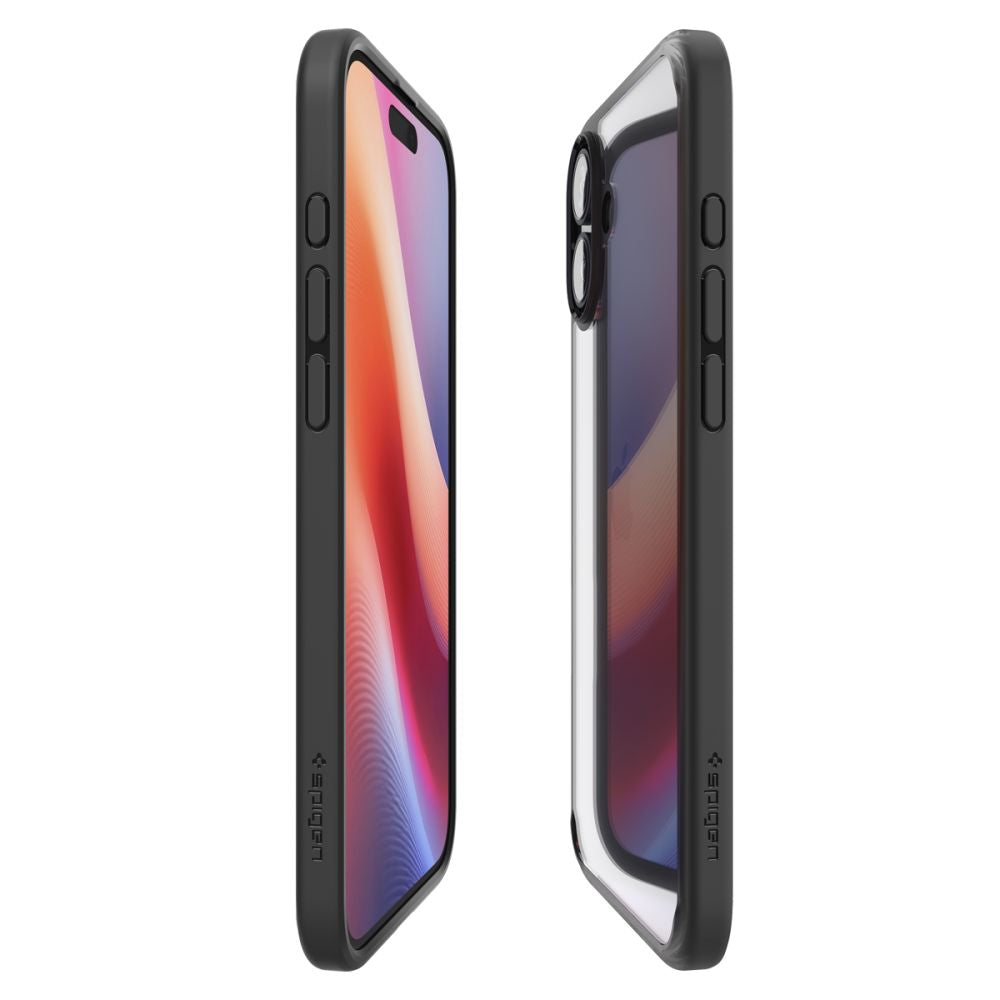 Suojakotelo Apple iPhone 16:lle, Spigen, Ultra Hybrid, Mattamusta ACS08201