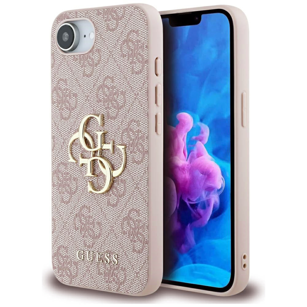 Case for Apple iPhone 17e / 16e, Guess, 4G Big Logo, Pink
