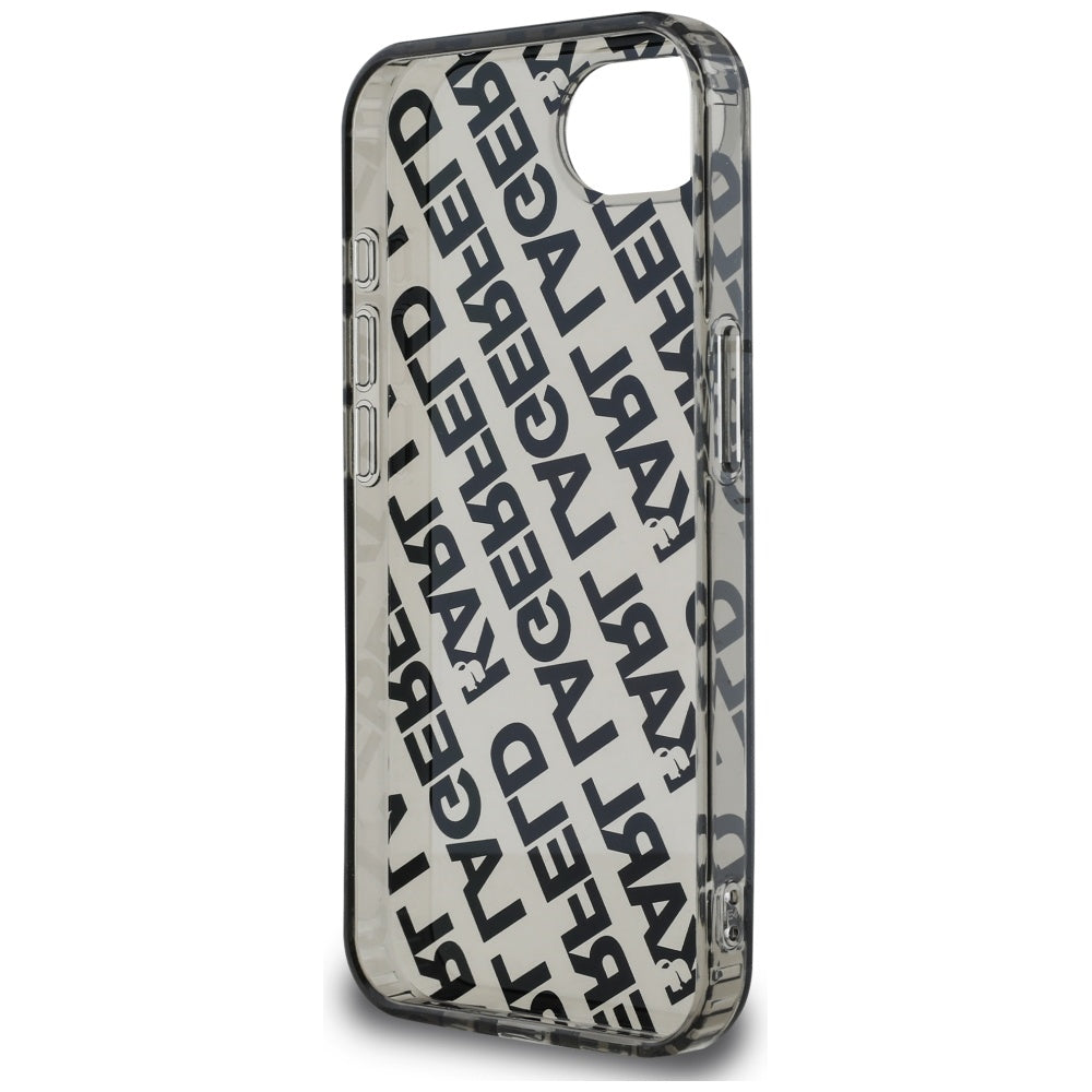 Kotelo Apple iPhone 17e / 16e, Karl Lagerfeld, IML Luxury Silver Fullover Logo, Hopea