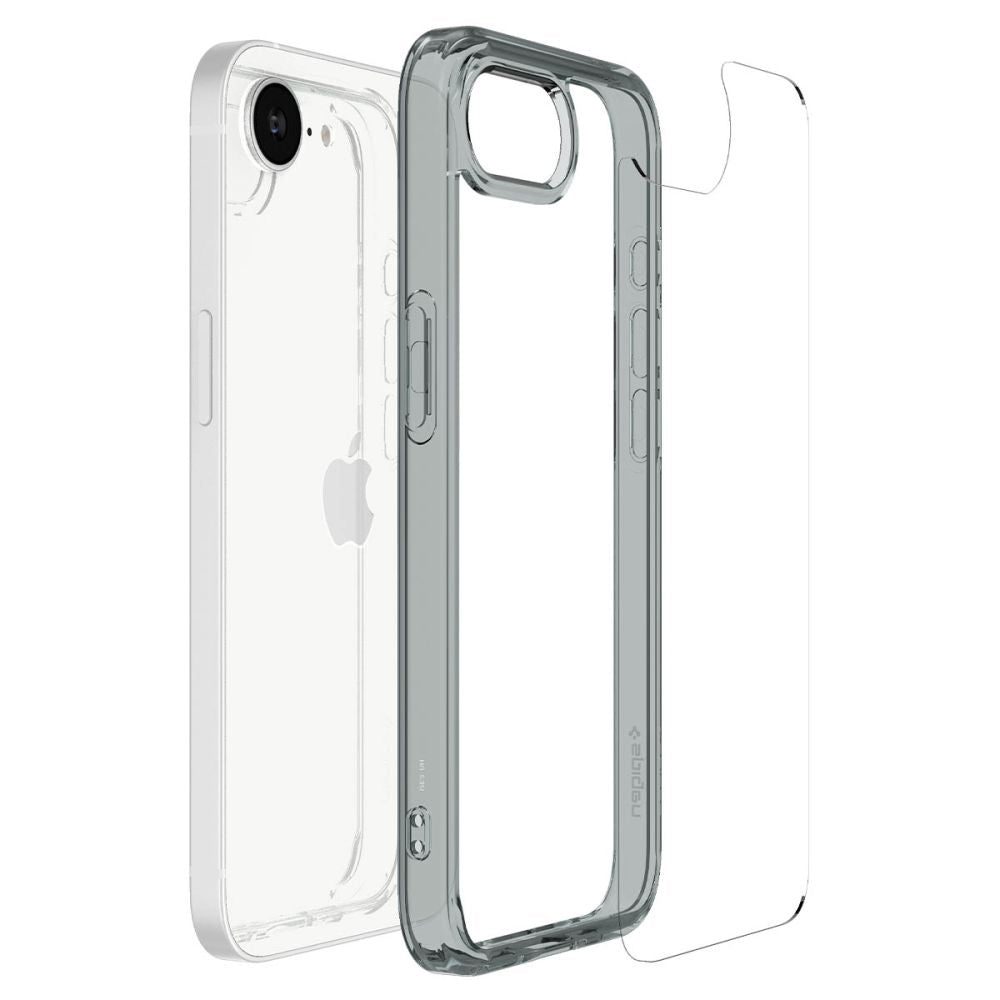 Suojakotelo Apple iPhone 17e / 16e, Spigen, Ultra Hybrid, Savunharmaa ACS09531