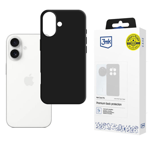 Case for Apple iPhone 17, 3MK, Matt Pro, Black