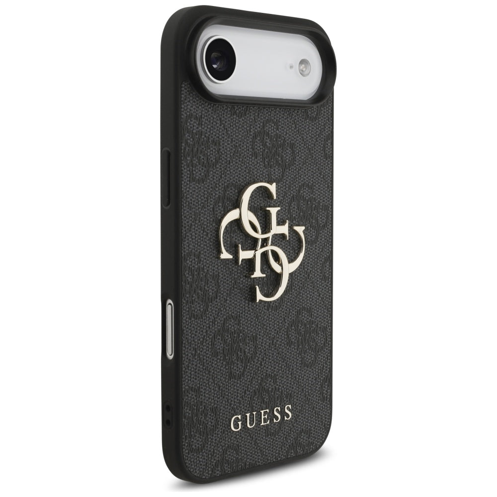 Suojakotelo Apple iPhone 17 Air, Guess, 4G Classic Logo with Strap, Musta