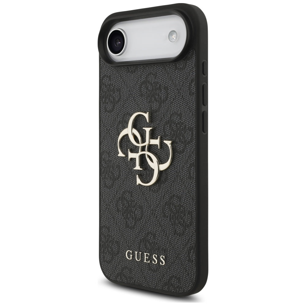 Suojakotelo Apple iPhone 17 Air, Guess, 4G Classic Logo with Strap, Musta