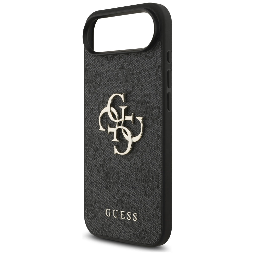 Suojakotelo Apple iPhone 17 Air, Guess, 4G Classic Logo with Strap, Musta