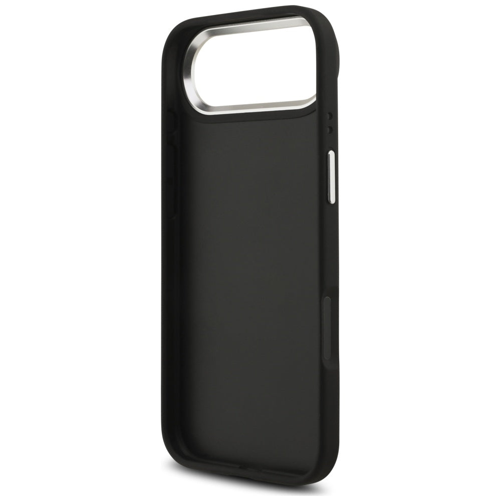 Suojakotelo Apple iPhone 17 Air, Guess, 4G Grained Big and Classic Logo, Musta Hopea