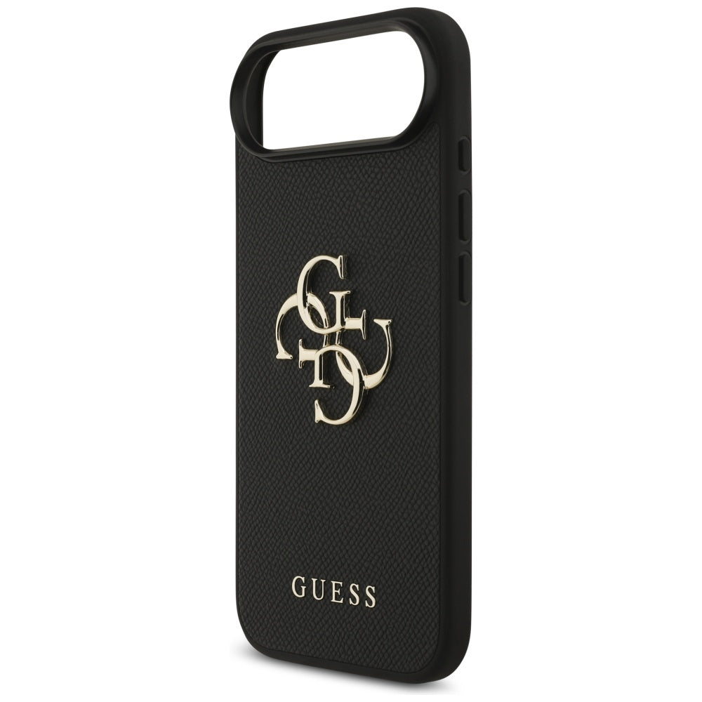 Suojakotelo Apple iPhone 17 Air, Guess, 4G Grained Big and Classic Logo, Musta
