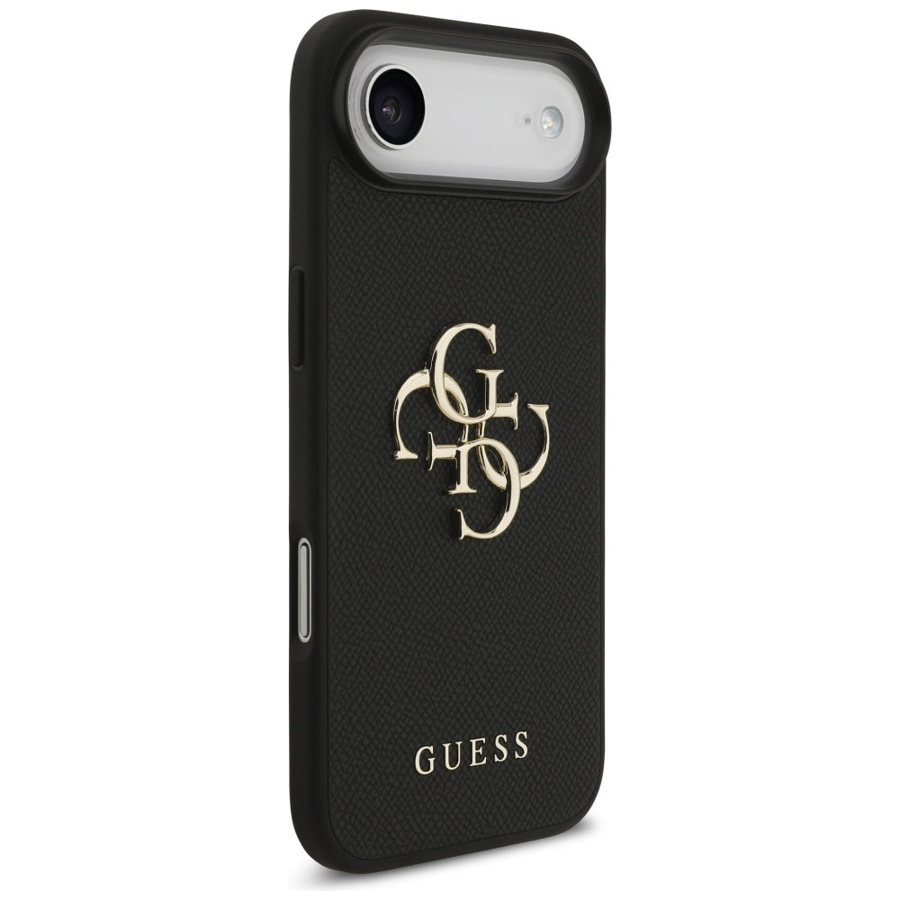 Suojakotelo Apple iPhone 17 Air, Guess, 4G Grained Big and Classic Logo, Musta