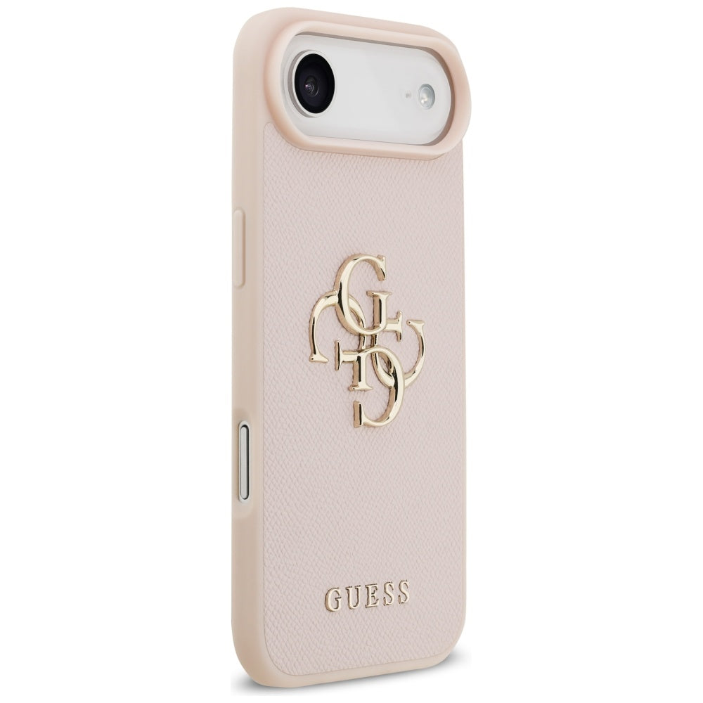Suojakotelo Apple iPhone 17 Air, Guess, 4G Grained Big and Classic Logo, Pinkki